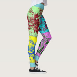 Der Pop-Kunst-kundenspezifische Kuh-Gamaschen der Leggings