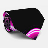 Der Pop-Kunst-Mode-Krawatten der Männer schwarze Krawatte (Gerollt)