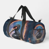 Der Portalwächter – Fantasy-Vogel Duffle Bag (Rechte Ecke)