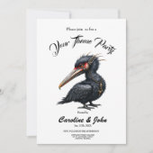 Der Portalwächter – Fantasy-Vogel Einladung (Vorderseite)