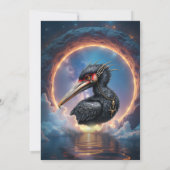 Der Portalwächter – Fantasy-Vogel Einladung (Rückseite)