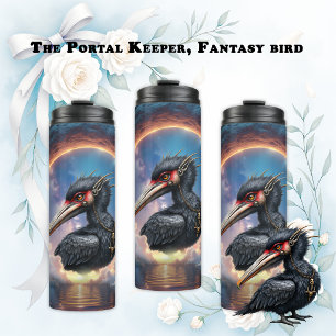 Der Portalwächter – Fantasy-Vogel Thermosbecher