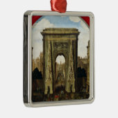 Der Porte Heilig-Denis Silbernes Ornament (Rechts)