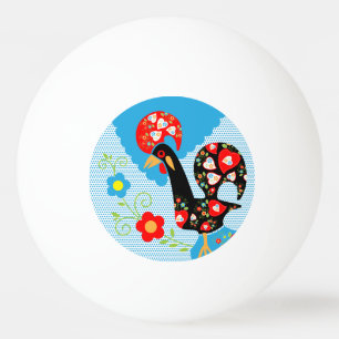 Der portugiesische Hahn von Barcelos Tischtennisball