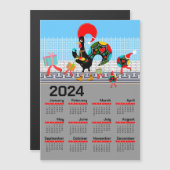 Der portugiesische Weihnachtskalender 2024 Magnetkarte (Vorne/Hinten)