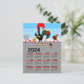 Der portugiesische Weihnachtskalender 2024 Postkarte (Stehend Vorderseite)