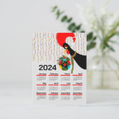 Der portugiesische Weihnachtskalender 2024 Postkarte (Stehend Vorderseite)