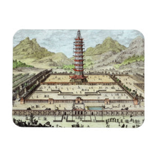 Der Porzellan-Turm von Nanking, überziehen 12 von Magnet