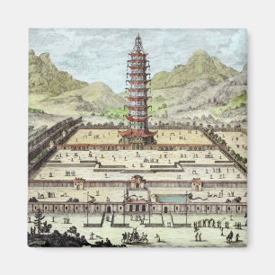 Der Porzellan-Turm von Nanking, überziehen 12 von Magnet
