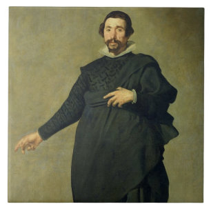 Der Possenreißer, Pablode Valladolid, c.1635 (Öl Fliese