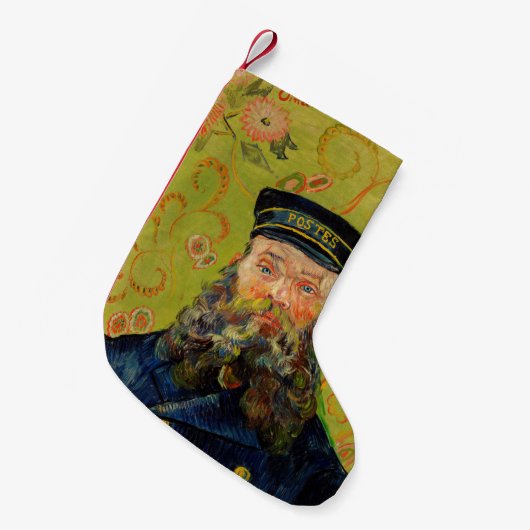 Der Postman Joseph Roulin von Vincent Van Gogh Kleiner Weihnachtsstrumpf (Vorderansicht (hängend))