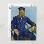Der Postman Joseph Roulin von Vincent van Gogh Postkarte (Vorne/Hinten)