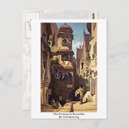 Der Postmann in Rosenthal am Carl Spitzweg Postkarte (Vorne/Hinten)