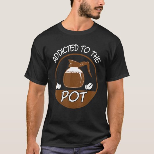 Der Pot-Barista-Kaffee T-Shirt (Vorderseite)