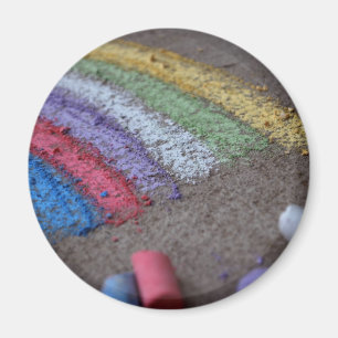 Der Pot des Goldes am Ende des Regenbogens, Chalk Magnet