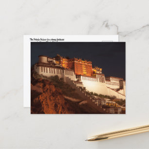 Der Potala Palace in Lhasa, Tibet Postkarte