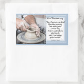 Der Potter auf der Arbeit, haben Sie Ihren Weg Lor Rechteckiger Aufkleber (Tasche)