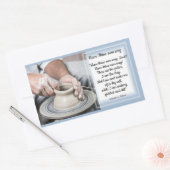 Der Potter auf der Arbeit, haben Sie Ihren Weg Lor Rechteckiger Aufkleber (Umschlag)