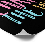 Der Power, das inspirierende Zitat der Welt zu änd Poster (Ecke)