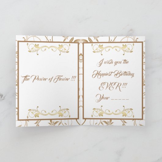 Der Power der Blume Karte (Innenseite)