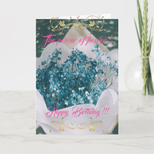 Der Power der Blume Karte (Vorderseite)