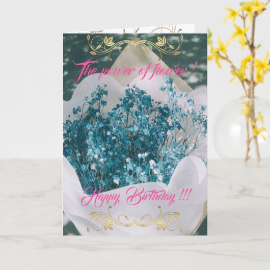 Der Power der Blume Karte (Gelbe Blume)