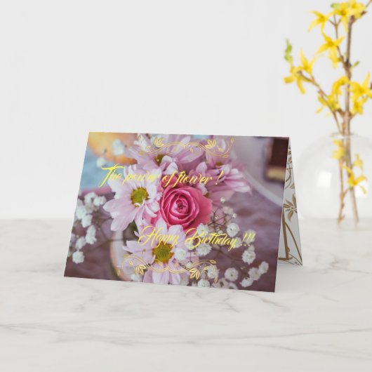Der Power der Blume Karte (Gelbe Blume)