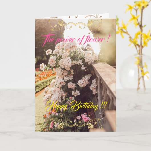 Der Power der Blume Karte (Gelbe Blume)