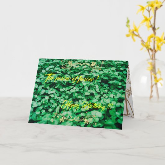 Der Power der Blume Karte (Gelbe Blume)
