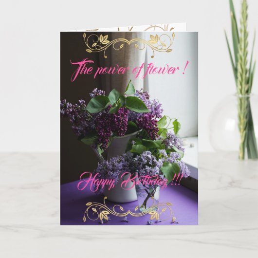 Der Power der Blume Karte (Vorderseite)