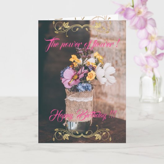 Der Power der Blume Karte (Orchidee)