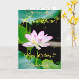 Der Power der Blume Karte