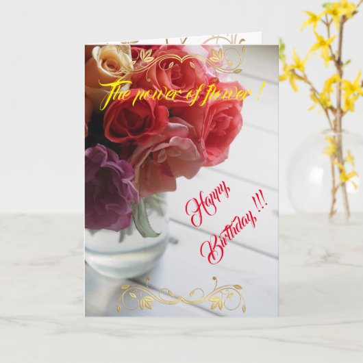 Der Power der Blume Karte (Gelbe Blume)