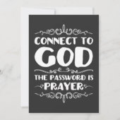 Der Power der Gebetskarte Feiertagskarte (Vorderseite)