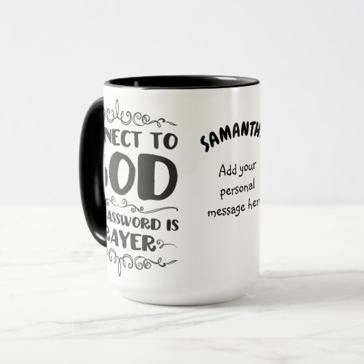 Der Power der Gebetspraxis Tasse (Vorderseite Links)