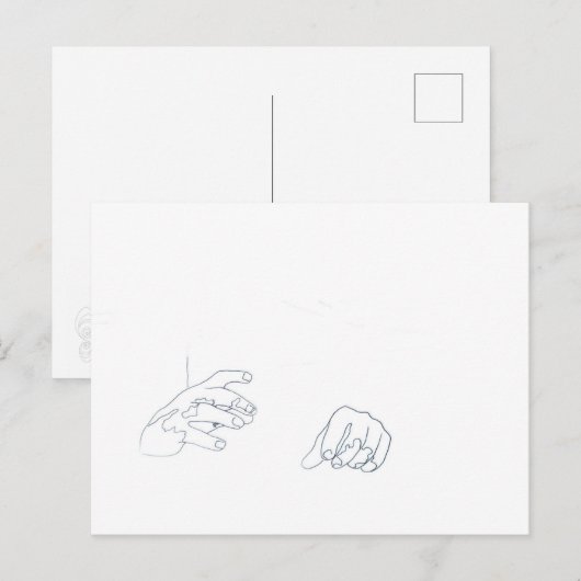 Der Power der Hände Postkarte (Vorne/Hinten)
