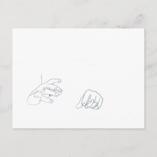Der Power der Hände Postkarte