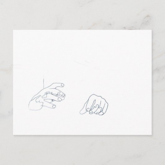 Der Power der Hände Postkarte (Vorderseite)