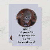 Der Power der Liebe Einladungspostkarte (Vorne/Hinten)