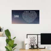 Der Power der Liebe - Ihre magnetische Herzenergie Poster (Heimbüro)