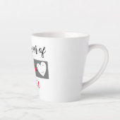 Der Power der Liebe Schwarz-Weiß-Herzen Milchtasse (Rechts)