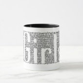 "Der Power der Mädchen" Kaffee-Tasse Tasse (Zentrum)