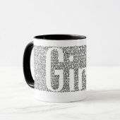 "Der Power der Mädchen" Kaffee-Tasse Tasse (Vorderseite Links)