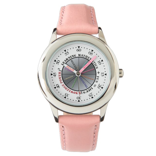 Der Power der Mathematik Armbanduhr (Vorderseite)