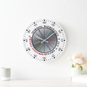 Der Power der Mathematik  Große Wanduhr (Zuhause)