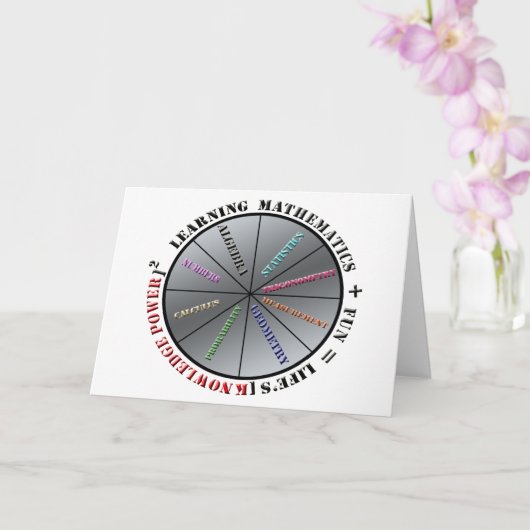 Der Power der Mathematik Karte (Orchidee)