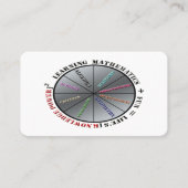 Der Power der Mathematik Visitenkarte (Vorderseite)