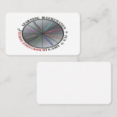 Der Power der Mathematik Visitenkarte (Vorne/Hinten)