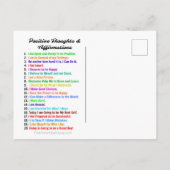 DER POWER, DER MIT DER POSTCARD-BESTÄTIGUNG ZUFRIE POSTKARTE (Rückseite)