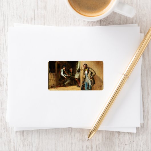 Der Power der Musik, 1847 von William Sidney Mount Adressaufkleber (Insitu)